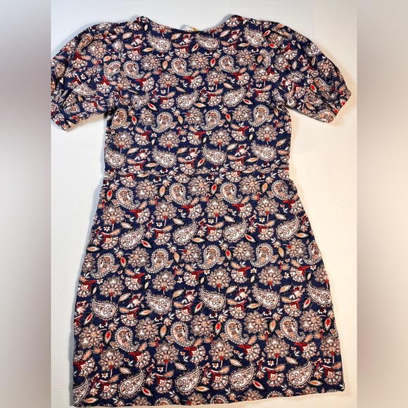 Boden Floral Paisley V-Neck Midi Dress 4R - Picture 3 of 11